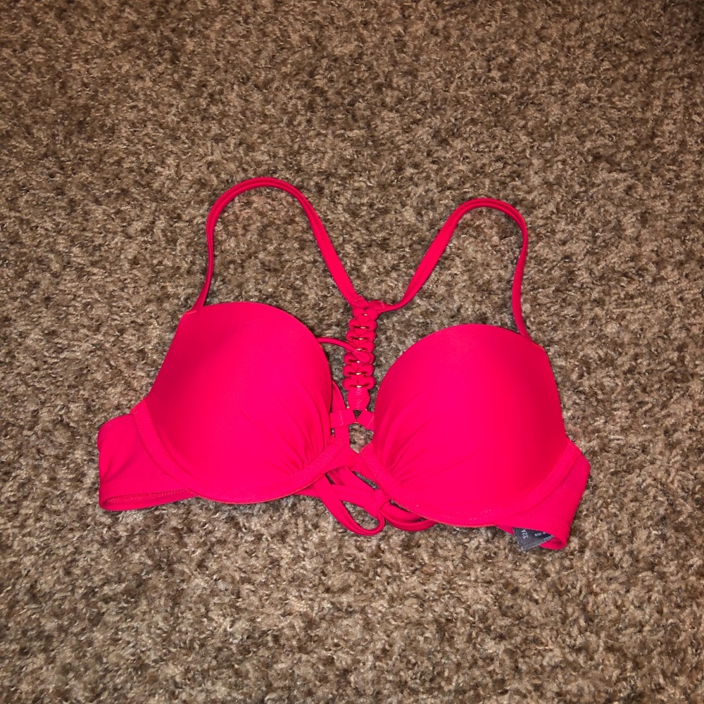 Pink bathing suit top